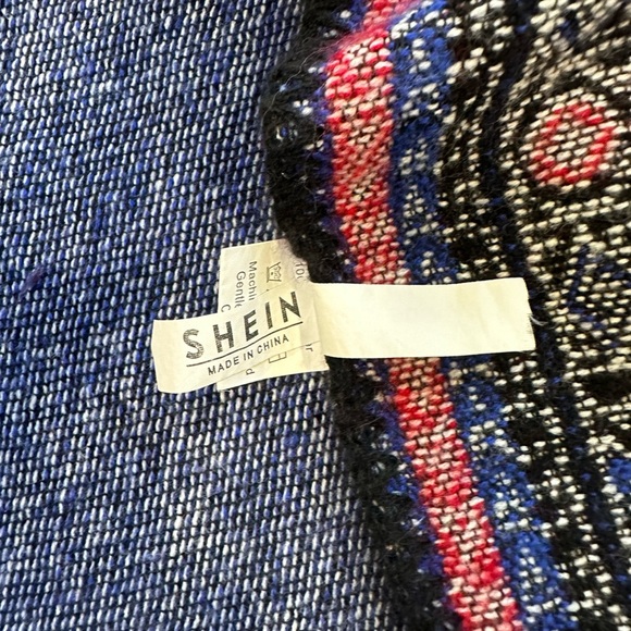 Multicolored Waterfall Sweater Cardigan Shawl One Size - Picture 3 of 7